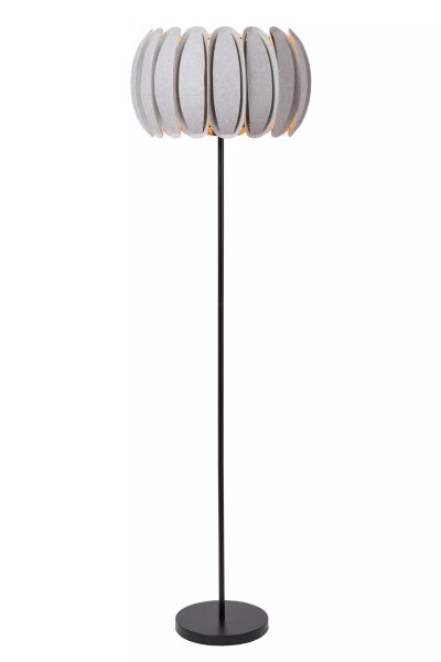 Stehleuchte blendarm Filz Grau E27 156 cm gemütlich