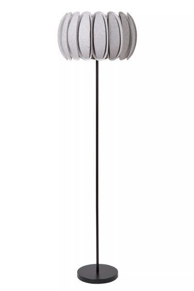 Stehleuchte blendarm Filz Grau E27 156 cm gemütlich