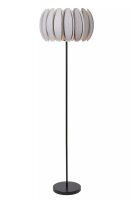 Stehleuchte blendarm Filz Grau E27 156 cm gemütlich