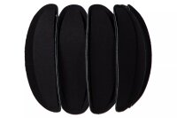 Wandlampe blendarm Filz Schwarz E27 T:15 cm wohnlich