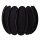 Wandlampe blendarm Filz Schwarz E27 T:15 cm wohnlich