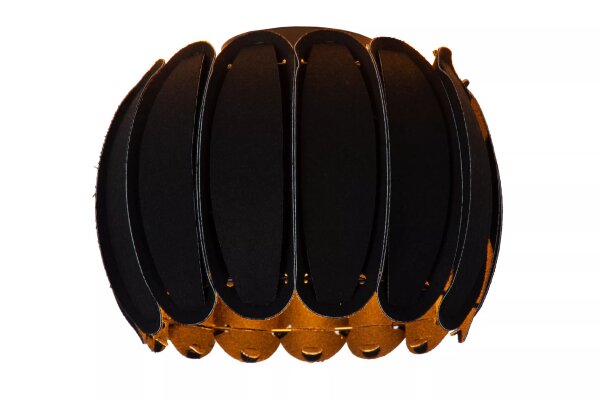 Deckenleuchte Schwarz Filz Modern E27 Ø30 cm blendarm