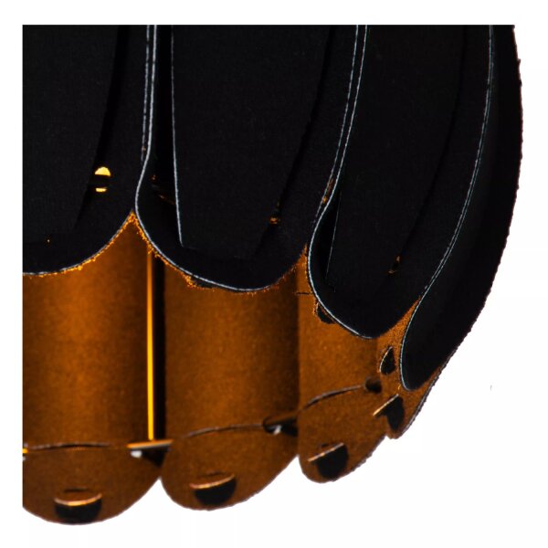 Deckenleuchte Schwarz Filz Modern E27 Ø30 cm blendarm