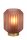 Gemütliche Tischleuchte Glasschirm Pink Gold E14 17 cm