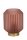 Gemütliche Tischleuchte Glasschirm Pink Gold E14 17 cm