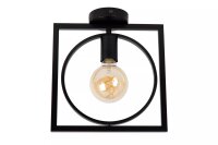 Deckenlampe Retro Metall Schwarz E27 L:28 cm beweglich