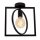 Deckenlampe Retro Metall Schwarz E27 L:28 cm beweglich