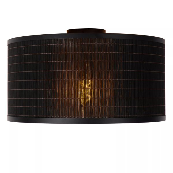 Runde Deckenlampe Modern Bambus blendarm E27 Ø40 cm
