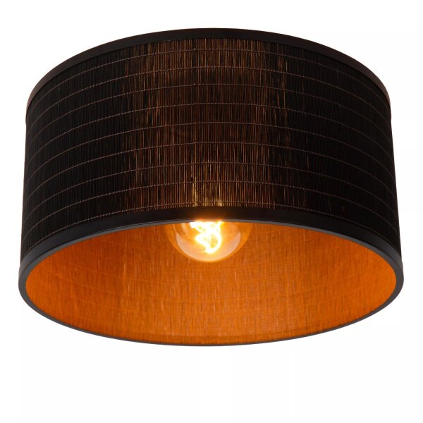 Runde Deckenlampe Modern Bambus blendarm E27 Ø40 cm