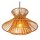 Hängelampe Papier Metall Natur Gold E27 L:60,9 cm