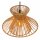 Hängelampe Papier Metall Natur Gold E27 L:60,9 cm