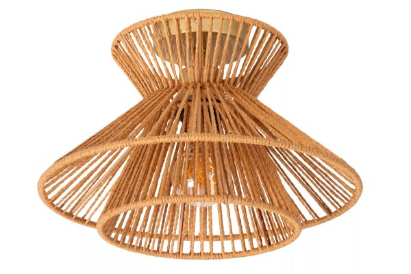 Deckenlampe Papier Natur Gold E27 L:32 cm blendarm