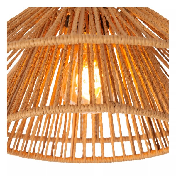 Deckenlampe Papier Natur Gold E27 L:32 cm blendarm