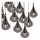 Große Pendelleuchte Rauchglas Metall 102 cm G4 16-flmg