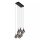 Pendelleuchte Rauchglas Metall L:49,5 cm G4 8-flammig