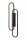 LED Wandleuchte indirekt Metall Schwarz H:75 cm 2700 K
