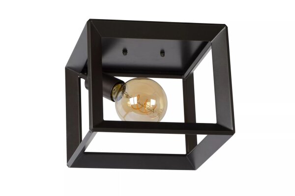 Deckenleuchte Metall Anthrazit L:25 cm E27 Retro Design