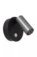 LED Akku Wandstrahler Sensor Grau Schwarz 2700-4000 K