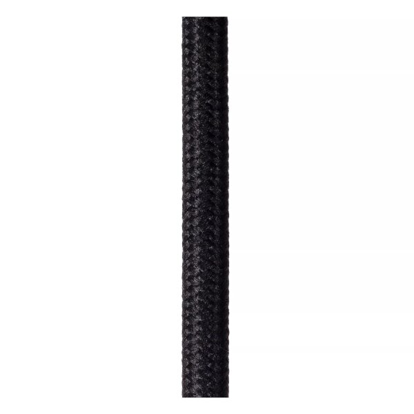 Hängelampe Stoff Metall Beige Schwarz E27 120 cm lang