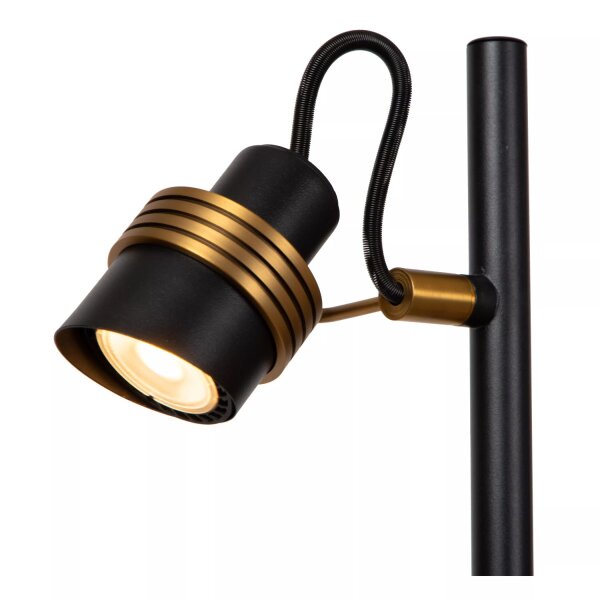 Flexible Tischlampe Industrial Gold Schwarz 45 cm GU10