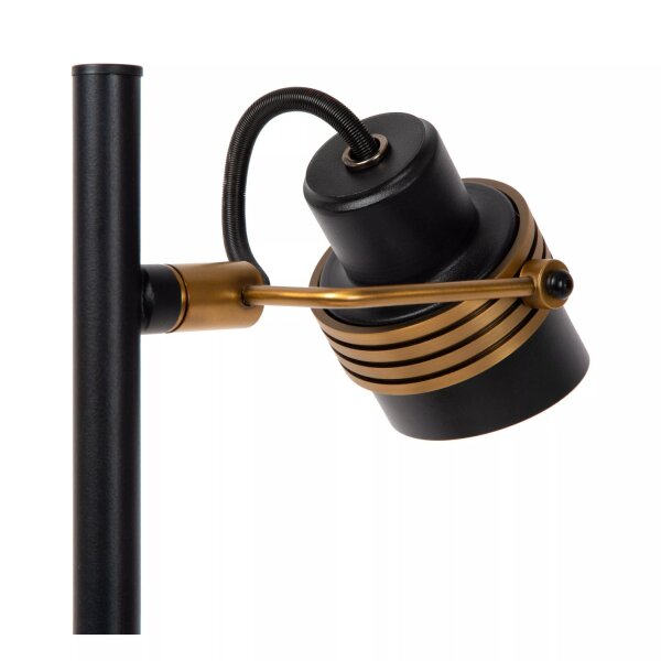 Flexible Tischlampe Industrial Gold Schwarz 45 cm GU10