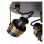 Deckenspot flexibel 3-flammig Gold Schwarz GU10 B:21 cm