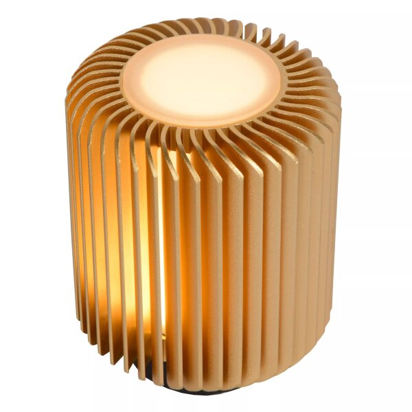 LED Tischlampe Aluminium Gold Schwarz 3000 K 13,7 cm