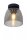 Blendarme Deckenlampe Rauchglas Schwarz IP44 G9 Ø16 cm