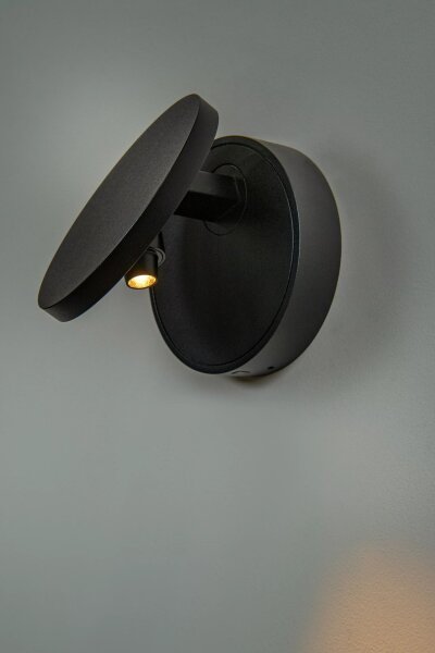 LED Wandlampe verstellbar Schwarz T:15,1 cm 1800-3000 K