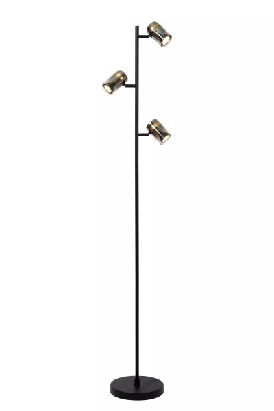 Stehleuchte GU10 3-flammig Rauchglas 154 cm flexibel