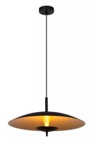 LED H&auml;ngeleuchte Loft Metall Schwarz Gold &Oslash;47...