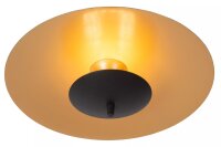LED Deckenleuchte Loft Metall Schwarz Gold Ø35 cm 9 W