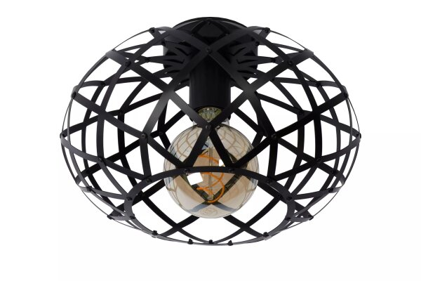 Dekorative Deckenlampe Schwarz Ø30 cm E27 Industrie