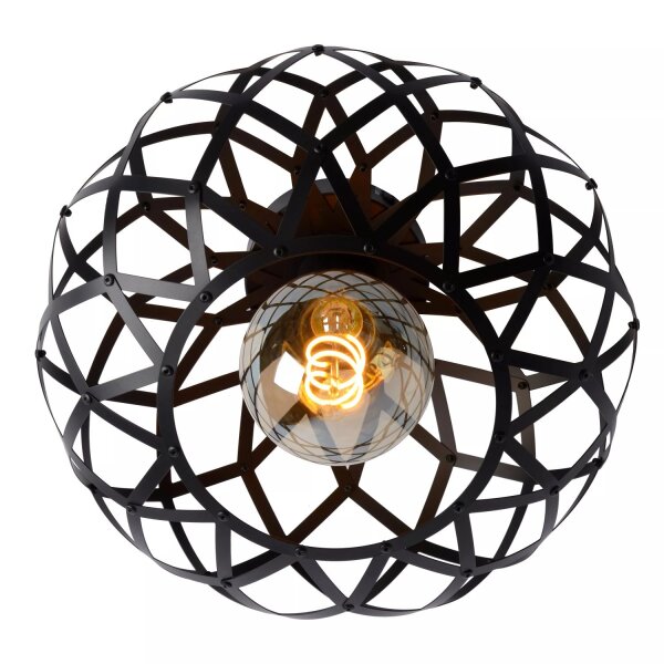 Dekorative Deckenlampe Schwarz Ø30 cm E27 Industrie
