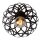 Dekorative Deckenlampe Schwarz Ø30 cm E27 Industrie