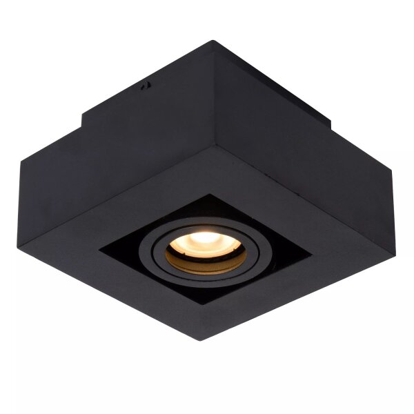 Verstellbarer Deckenspot Aluminium Schwarz L:14 cm GU10