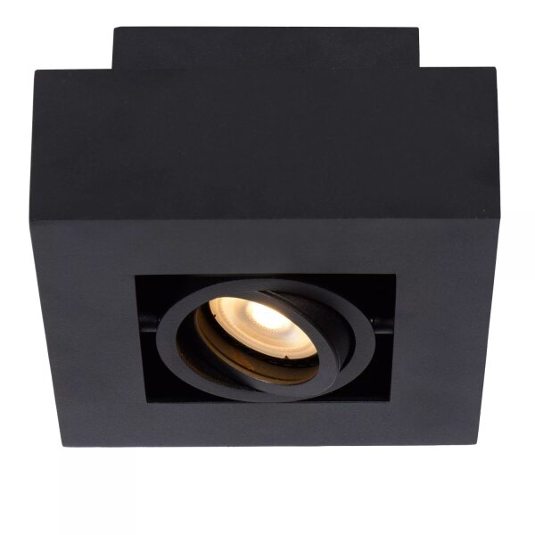 Verstellbarer Deckenspot Aluminium Schwarz L:14 cm GU10