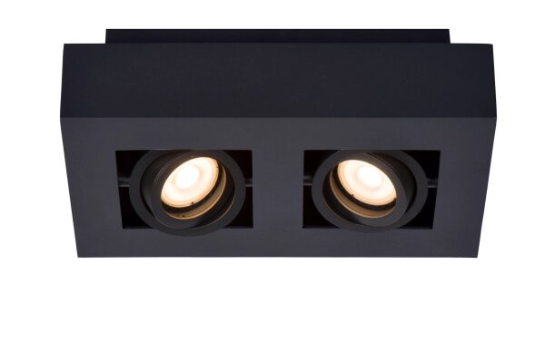 Deckenspot Schwarz 25 cm GU10 2200-3000 K akzentuiert