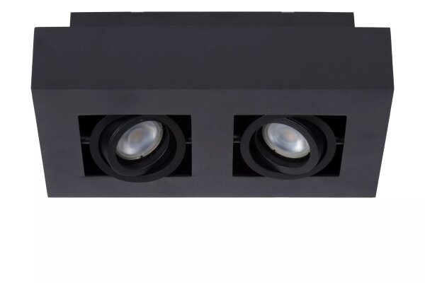 Deckenspot Schwarz 25 cm GU10 2200-3000 K akzentuiert