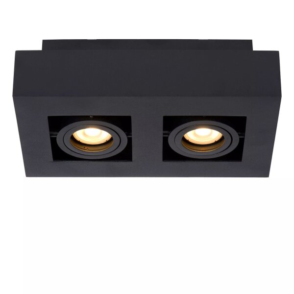 Deckenspot Schwarz 25 cm GU10 2200-3000 K akzentuiert