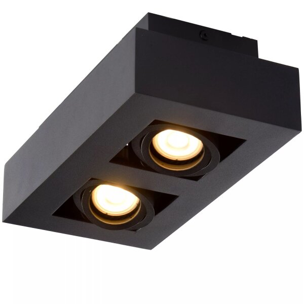 Deckenspot Schwarz 25 cm GU10 2200-3000 K akzentuiert