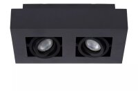 Deckenspot Schwarz 25 cm GU10 2200-3000 K akzentuiert