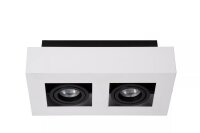 Deckenspot Weiß Schwarz 25 cm GU10 2200-3000 K...