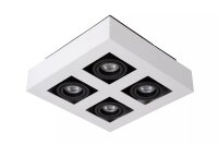 Deckenstrahler Weiß Schwarz L:25 cm GU10 verstellbar