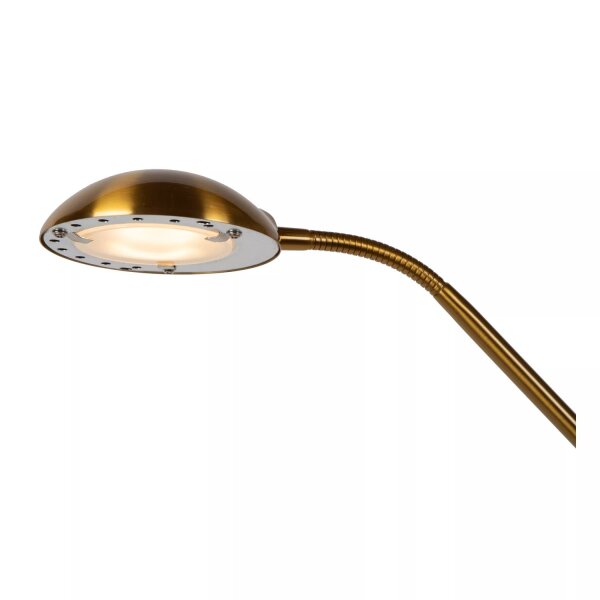 LED Deckenfluter Leselicht Metall Gold 180 cm 3000 K