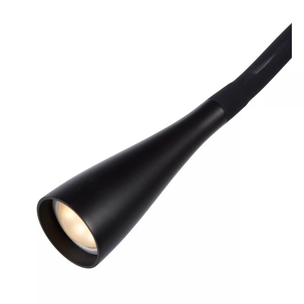 LED Schreibtischlampe flexibel Schwarz 3000 K klemmbar