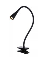 LED Schreibtischlampe flexibel Schwarz 3000 K klemmbar
