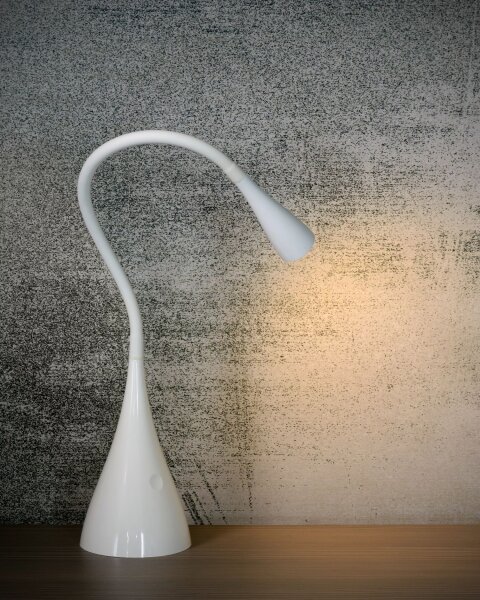 LED Schreibtischleuchte flexibel Weiß 3000 K dimmbar