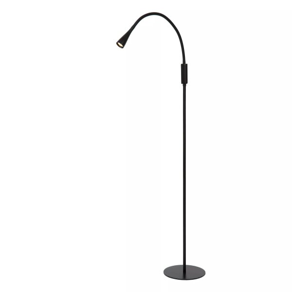LED Stehlampe Schwarz dimmbar 145 cm 3000 K verstellbar