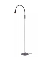 LED Stehlampe Schwarz dimmbar 145 cm 3000 K verstellbar